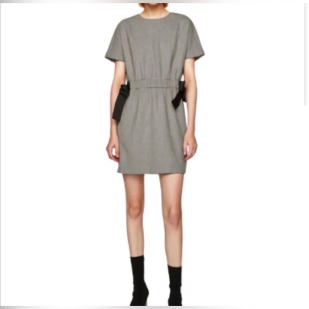 NEW WITH TAGS- zara grey dress with bow sides